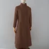 Abrigo Camel Lana Calefactable Mevak Cerrado