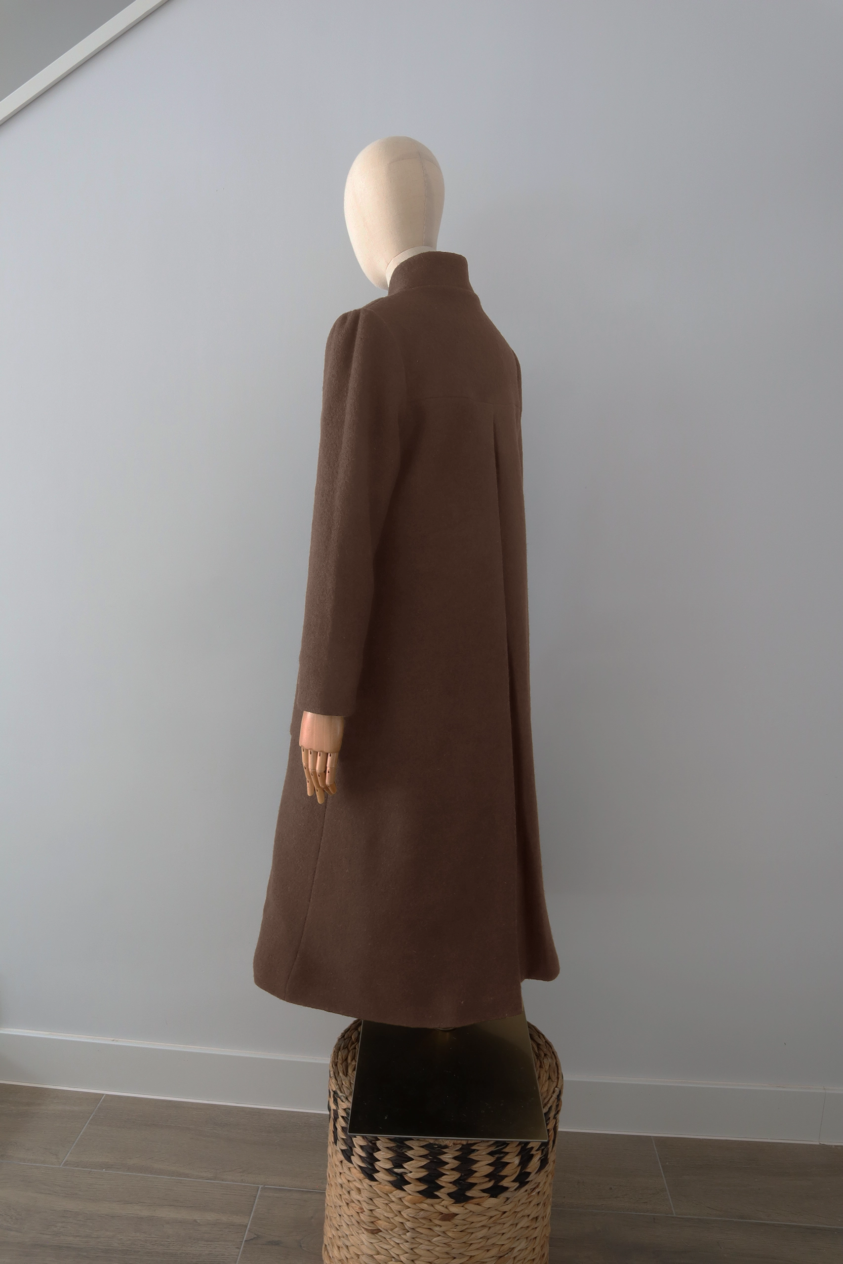 Abrigo Camel Lana Calefactable Mevak Costado Abrigo Camel Lana Calefactable Mevak Costado