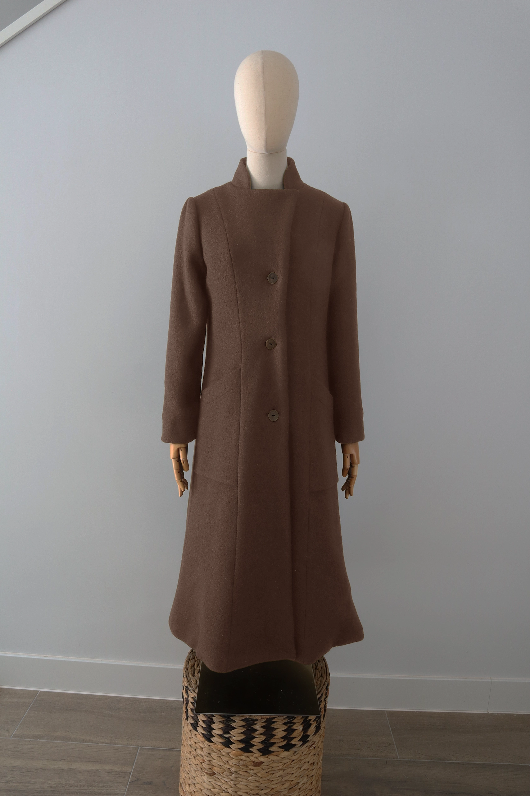 Abrigo Camel Lana Calefactable Ramé Cerrado