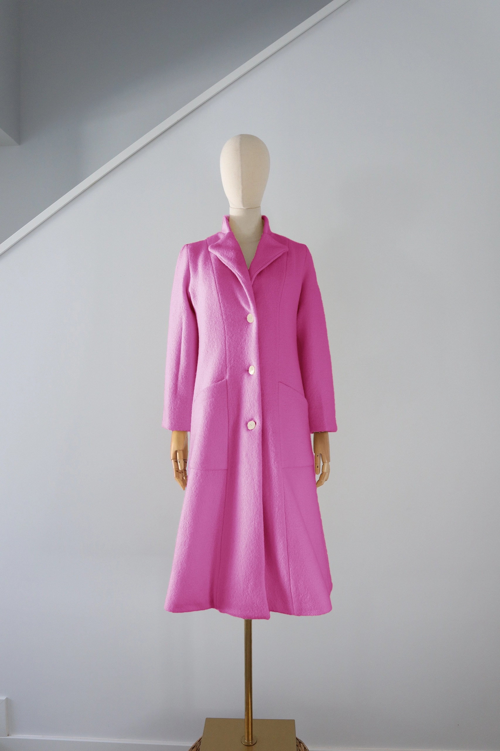 abrigo-fucsia-lana-calefactable-rame-abierto Abrigo Fucsia Lana Calefactable Ramé Abierto