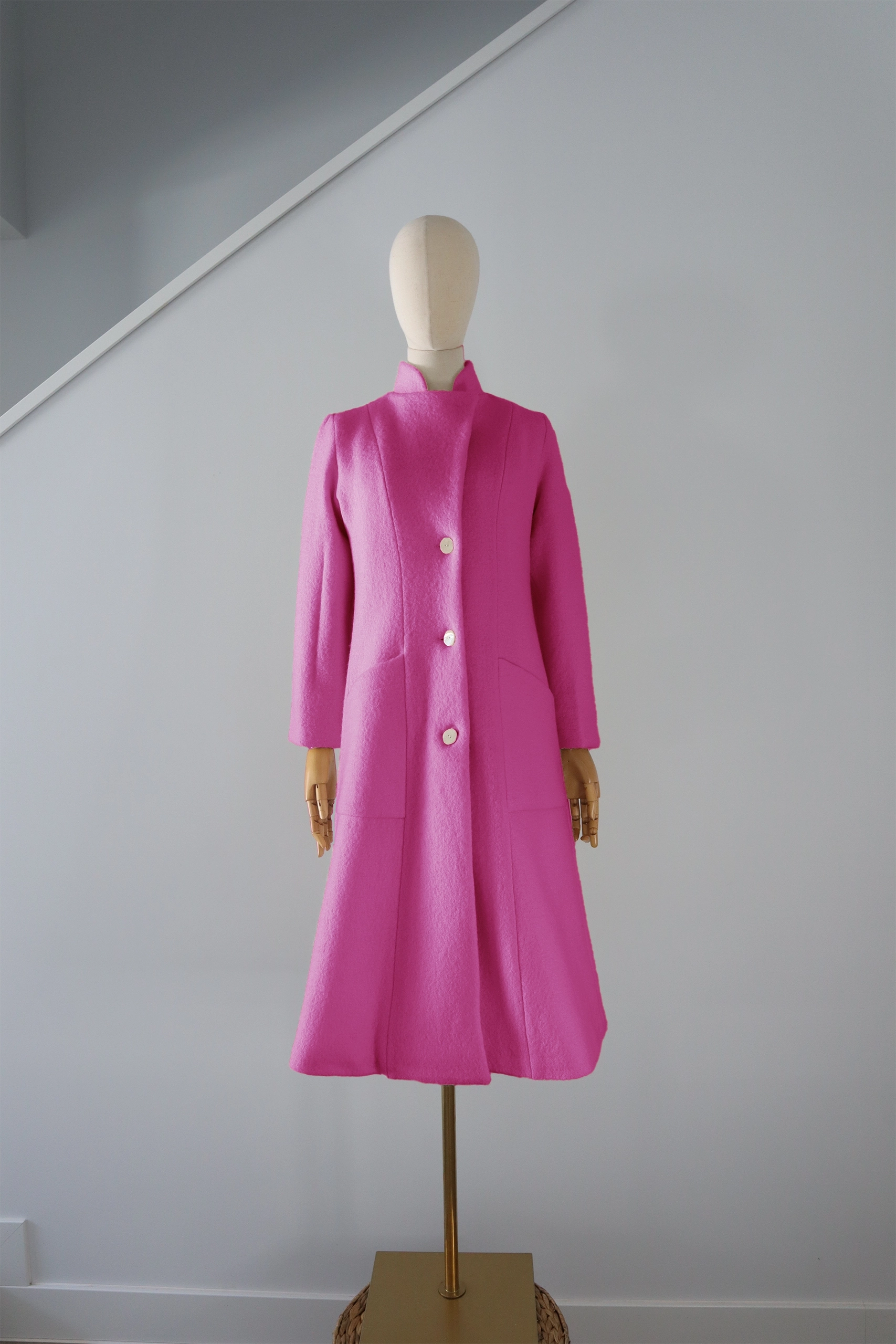 abrigo-fucsia-lana-calefactable-rame-cerrado Abrigo Fucsia Lana Calefactable Ramé Cerrado