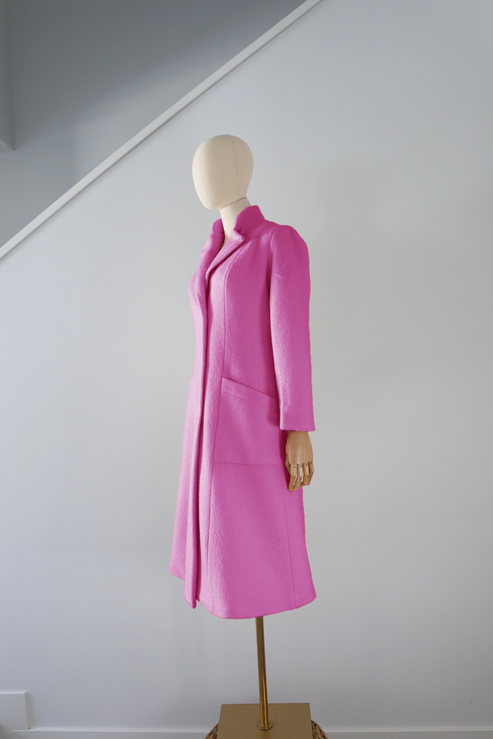 abrigo-fucsia-lana-calefactable-rame-costado Abrigo Fucsia Lana Calefactable Ramé Costado