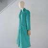 Abrigo Turquesa Lana Calefactable Ramé Costado