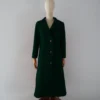 Abrigo Verde Botella Lana Calefactable Mevak Abierto