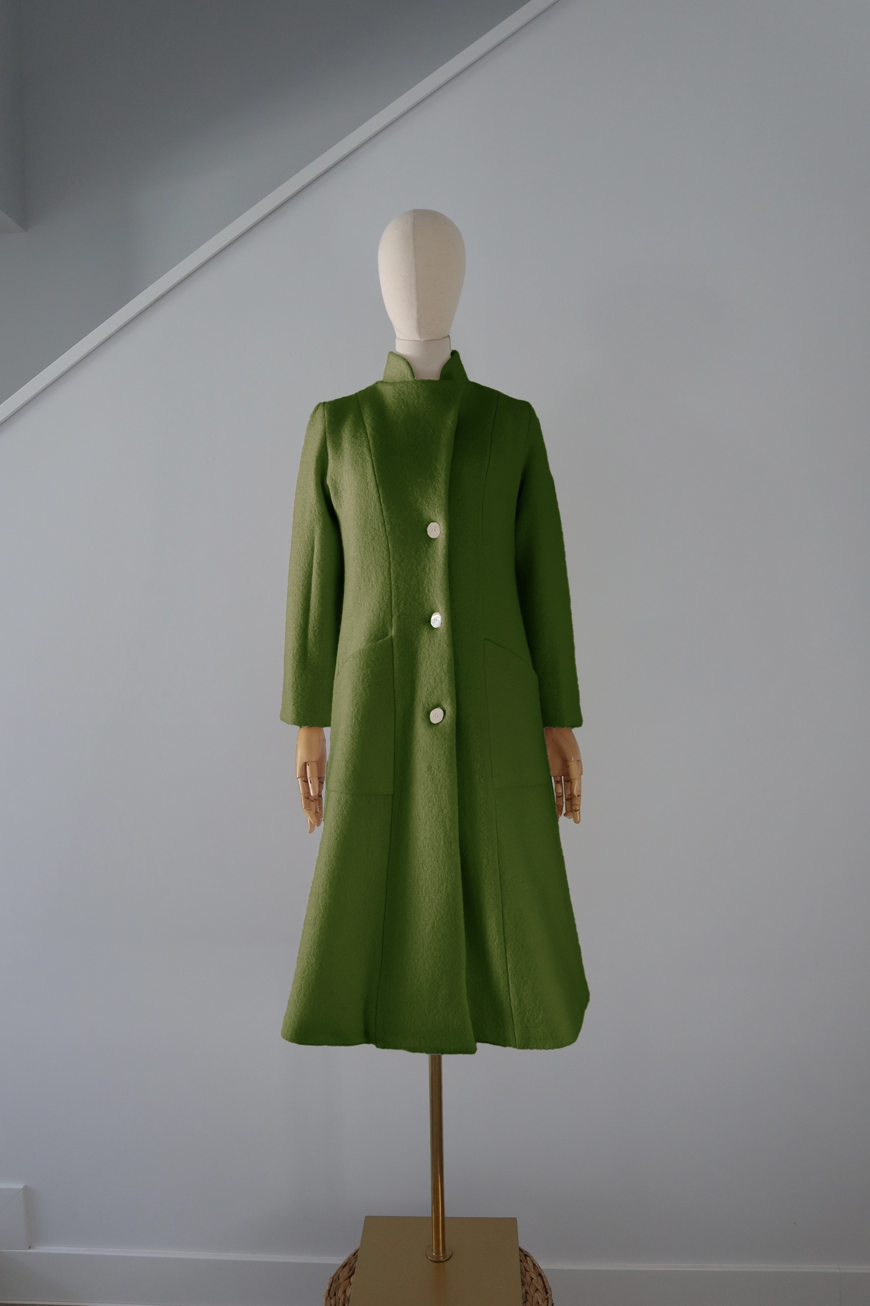 Abrigo Verde Lana Calefactable Ramé Cerrado