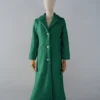 Abrigo Verde Oscuro Lana Calefactable Mevak Abierto
