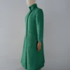 Abrigo Verde Oscuro Lana Calefactable Mevak Costado