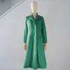 Abrigo Verde Oscuro Lana Calefactable Ramé Abierto