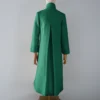 Abrigo Verde Oscuro Lana Calefactable Rame-Mevak Espalda
