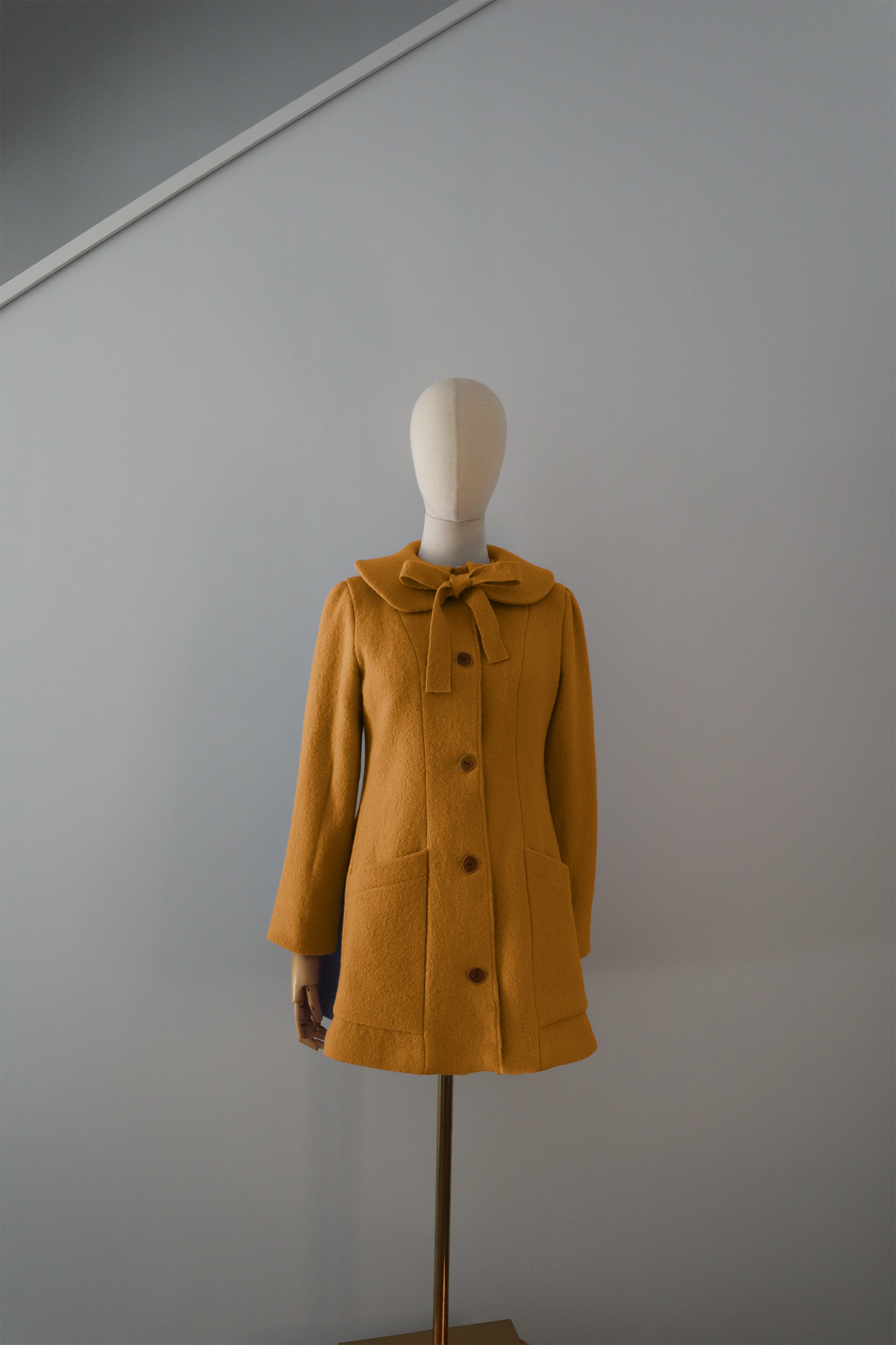 Abrigo Amarillo Lana Calefactable Tiam Lazo