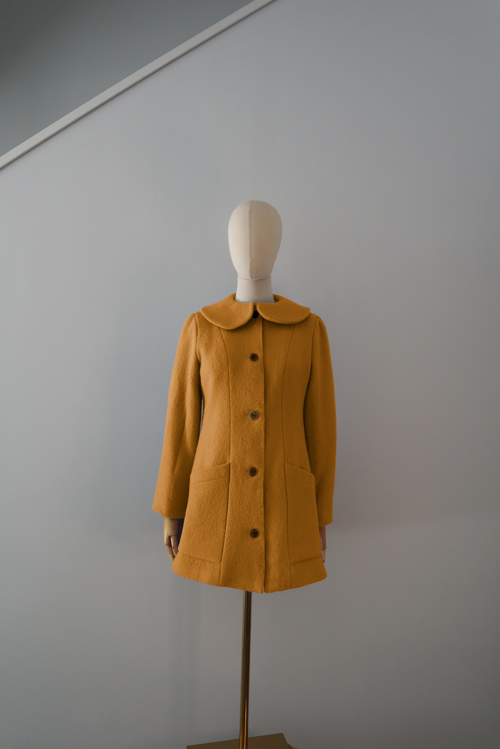 Abrigo Amarillo Lana Calefactable Tiam