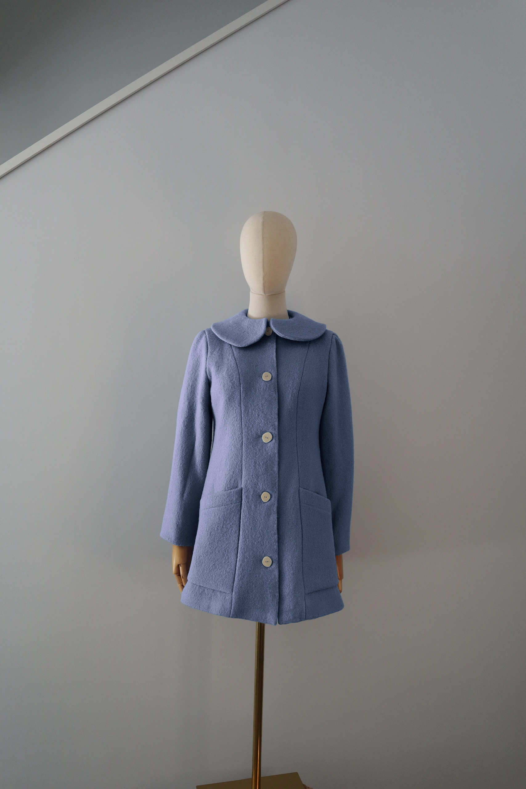 Abrigo Azul Cielo Lana Calefactable Tiam