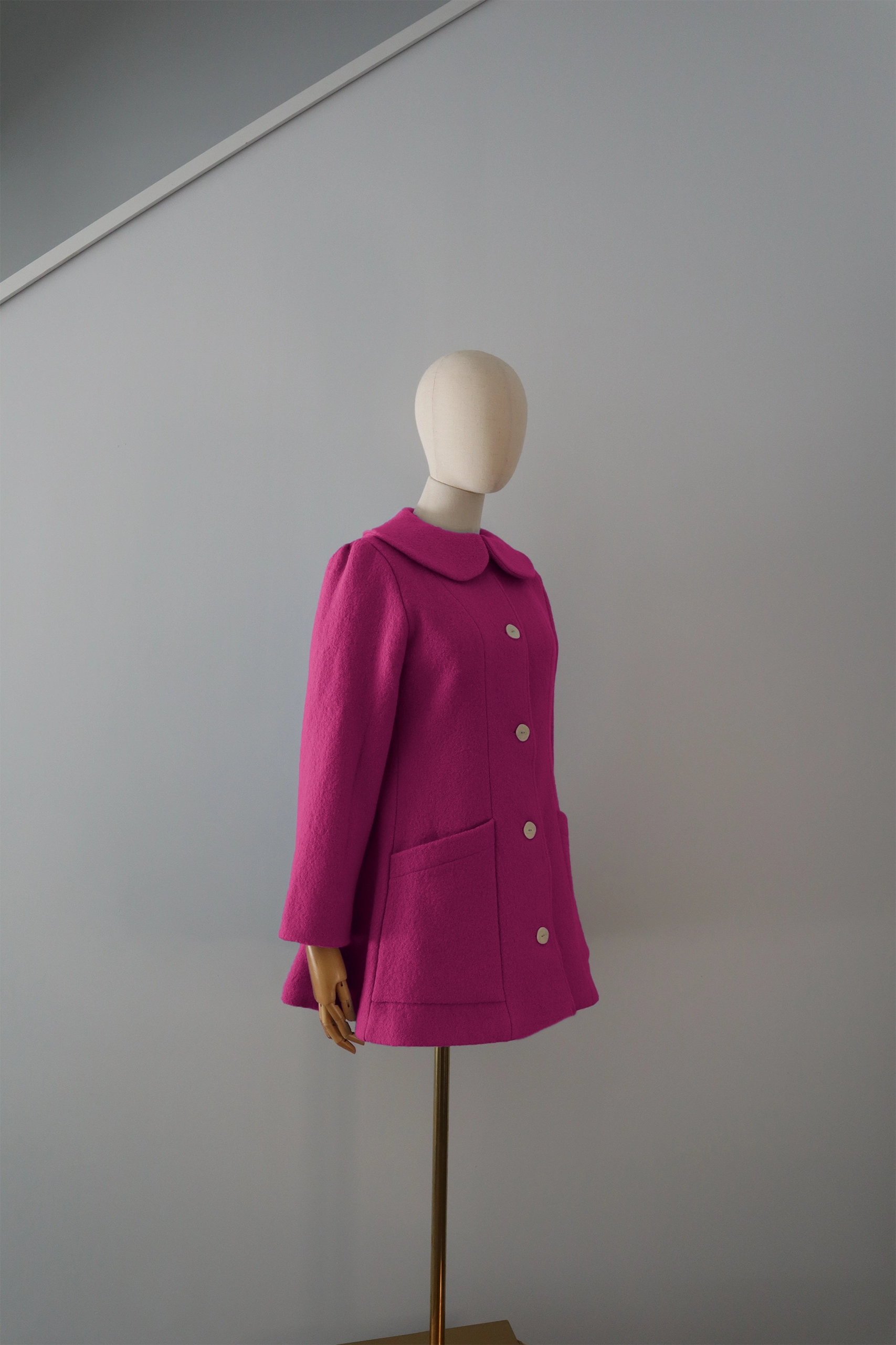 Abrigo Fucsia Lana Calefactable Tiam Costado