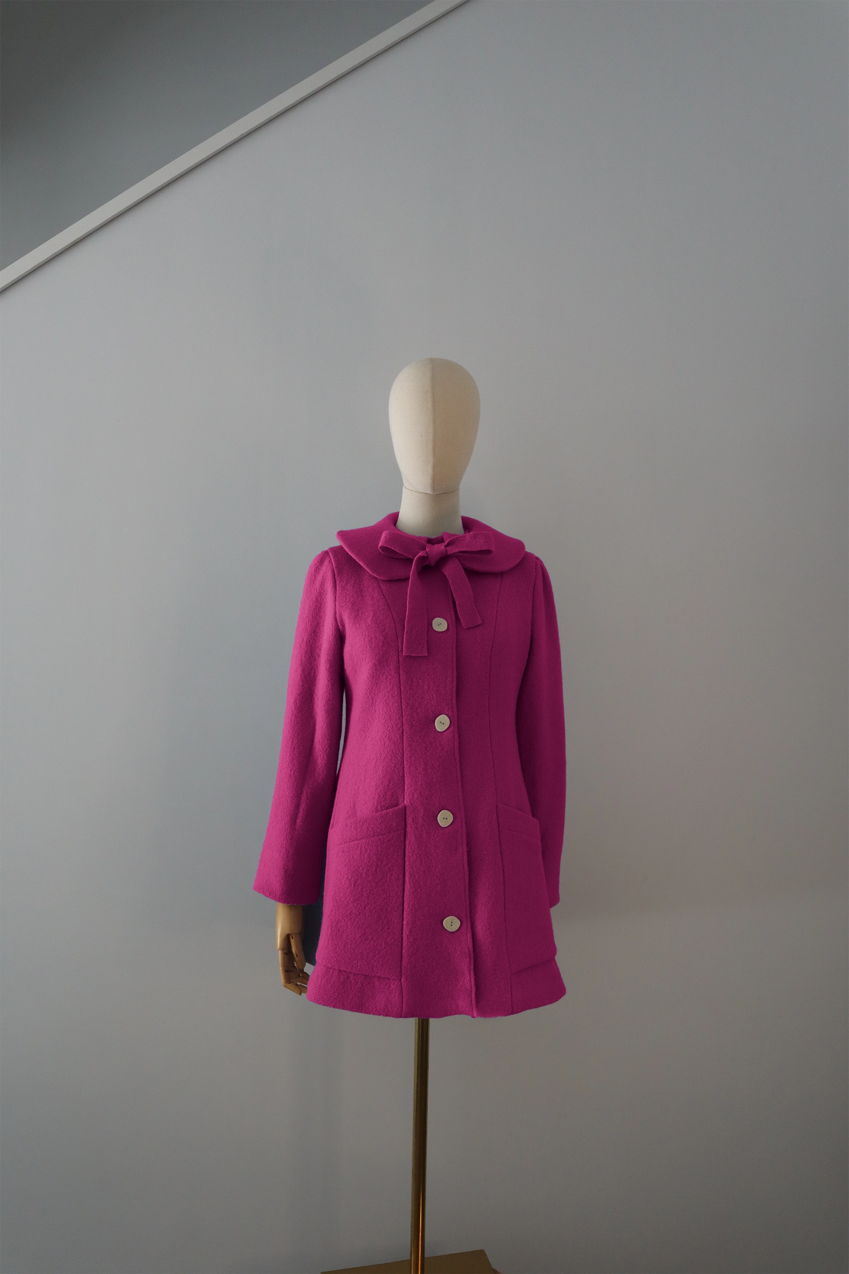 Abrigo Fucsia Lana Calefactable Tiam Lazo