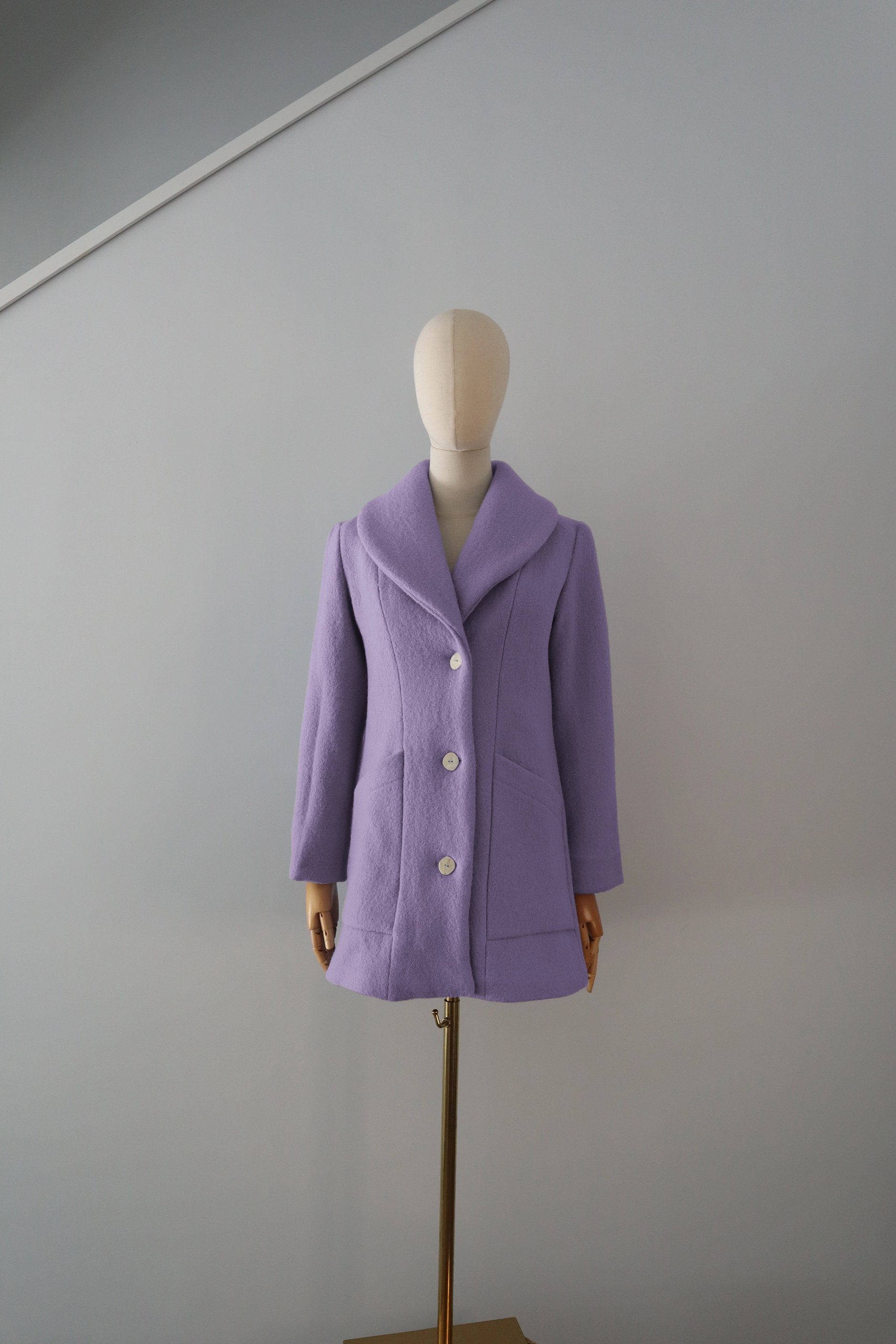 Abrigo Lila Lana Calefactable Kalon Abierto