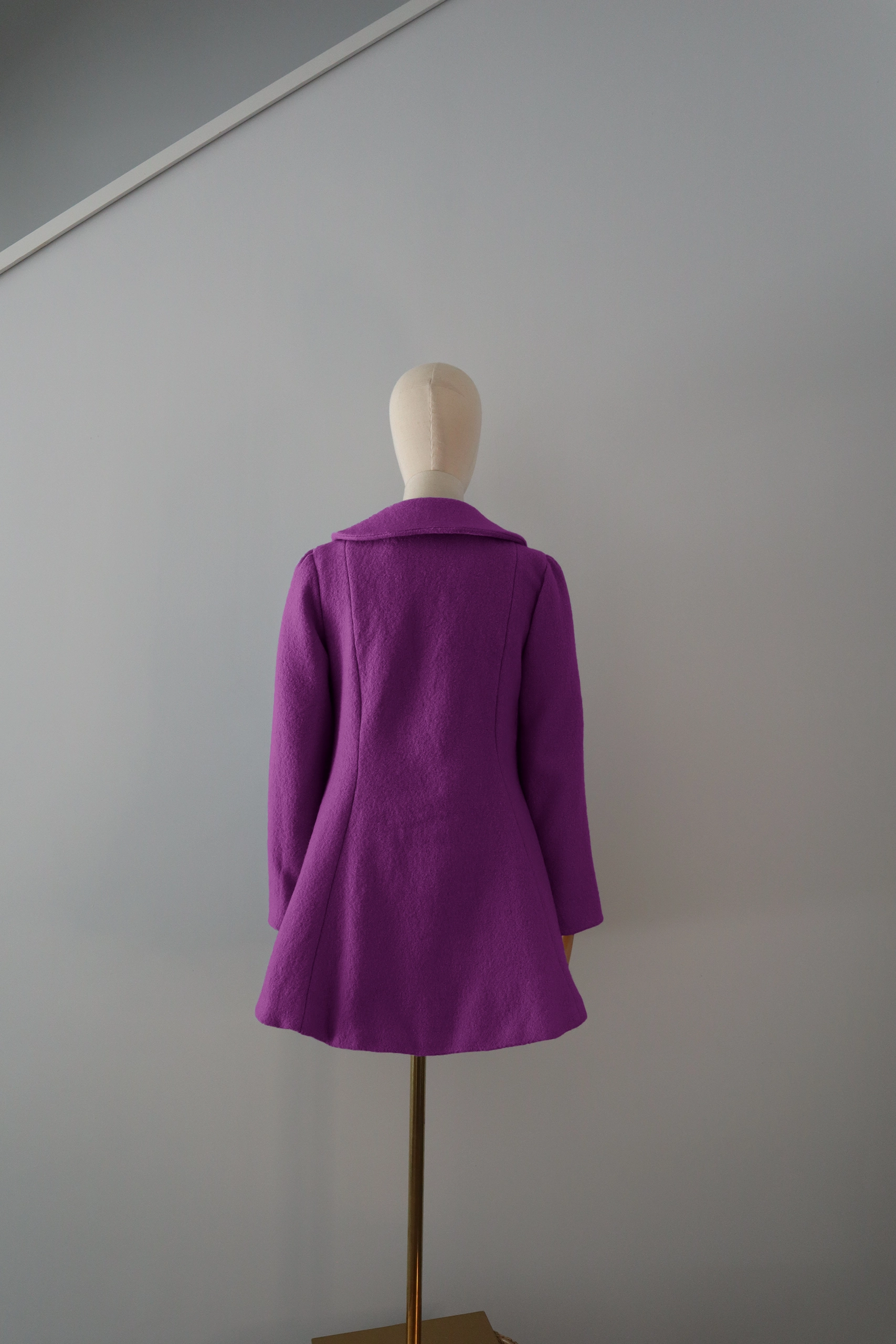 Abrigo Magenta Lana Calefactable Tiam Espalda