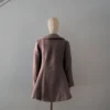 abrigo marron lana calefactable tiam espalda