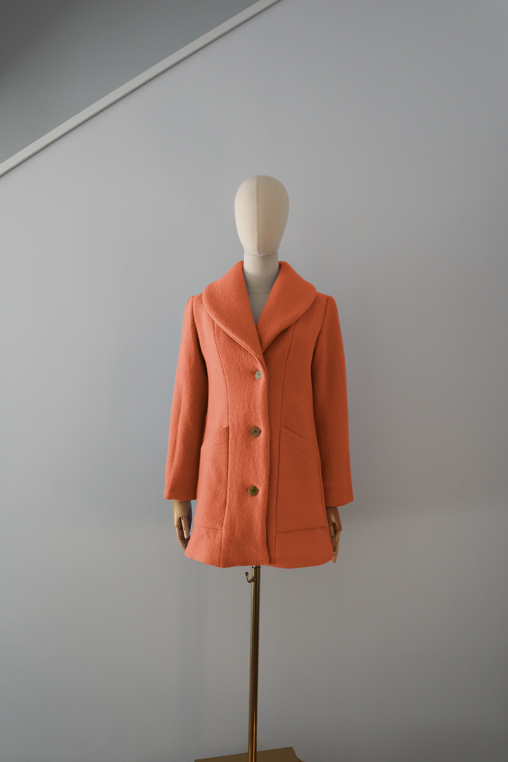 Abrigo Naranja Lana Calefactable Kalon Abierto