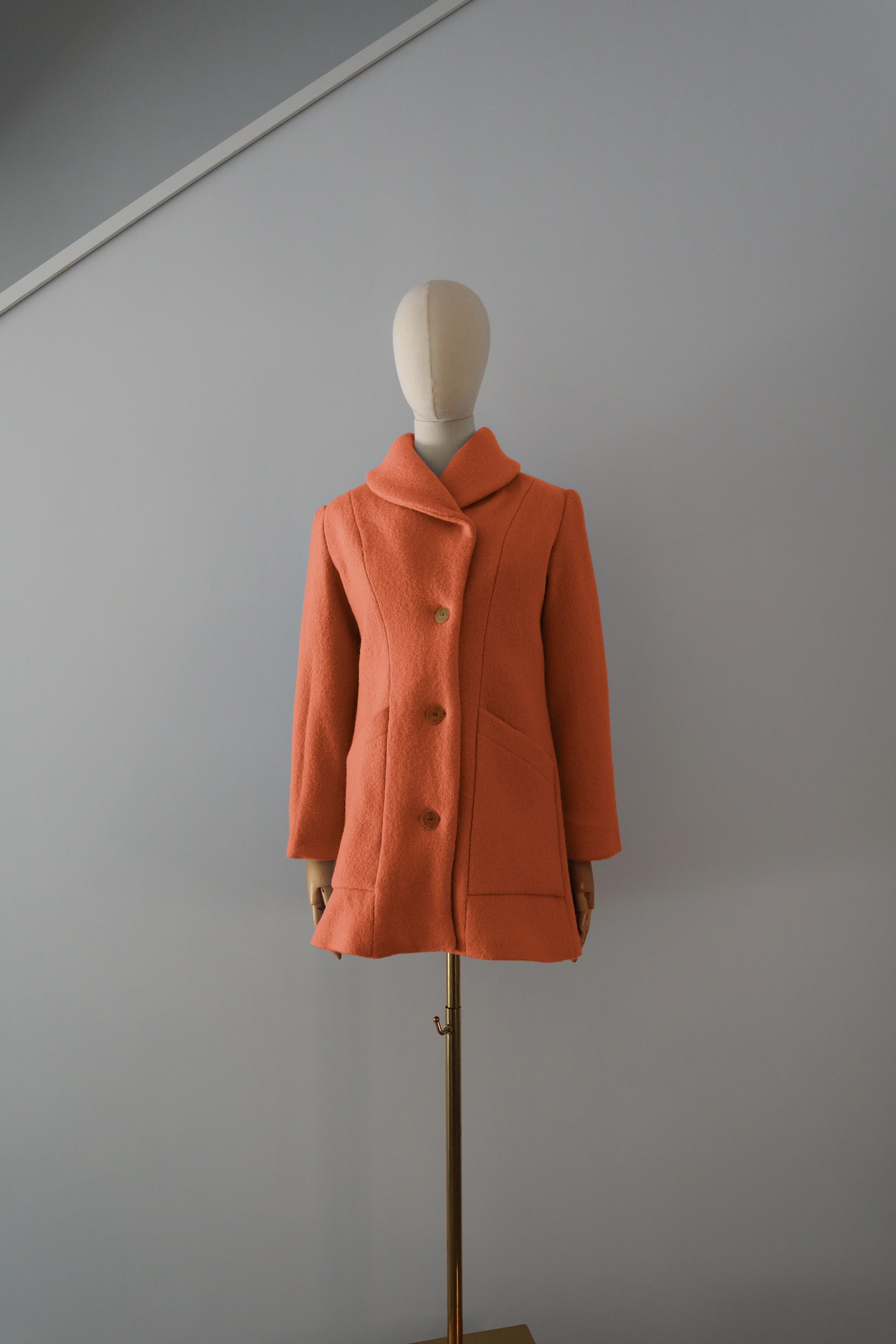 Abrigo Naranja Lana Calefactable Kalon Cerrado