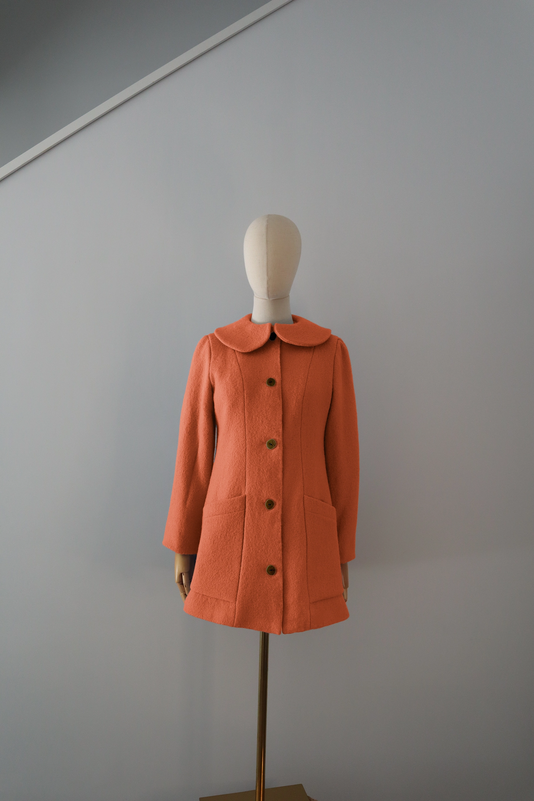 Abrigo Naranja Lana Calefactable Tiam