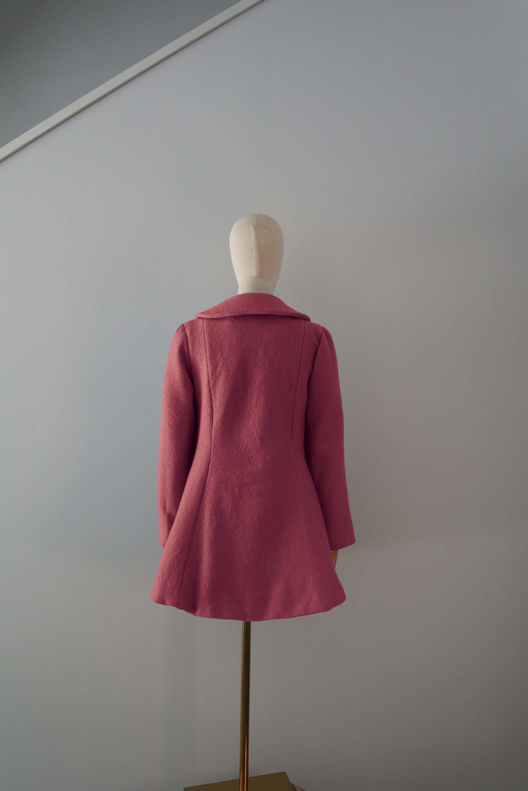 abrigo rosado lana calefactable tiam espalda