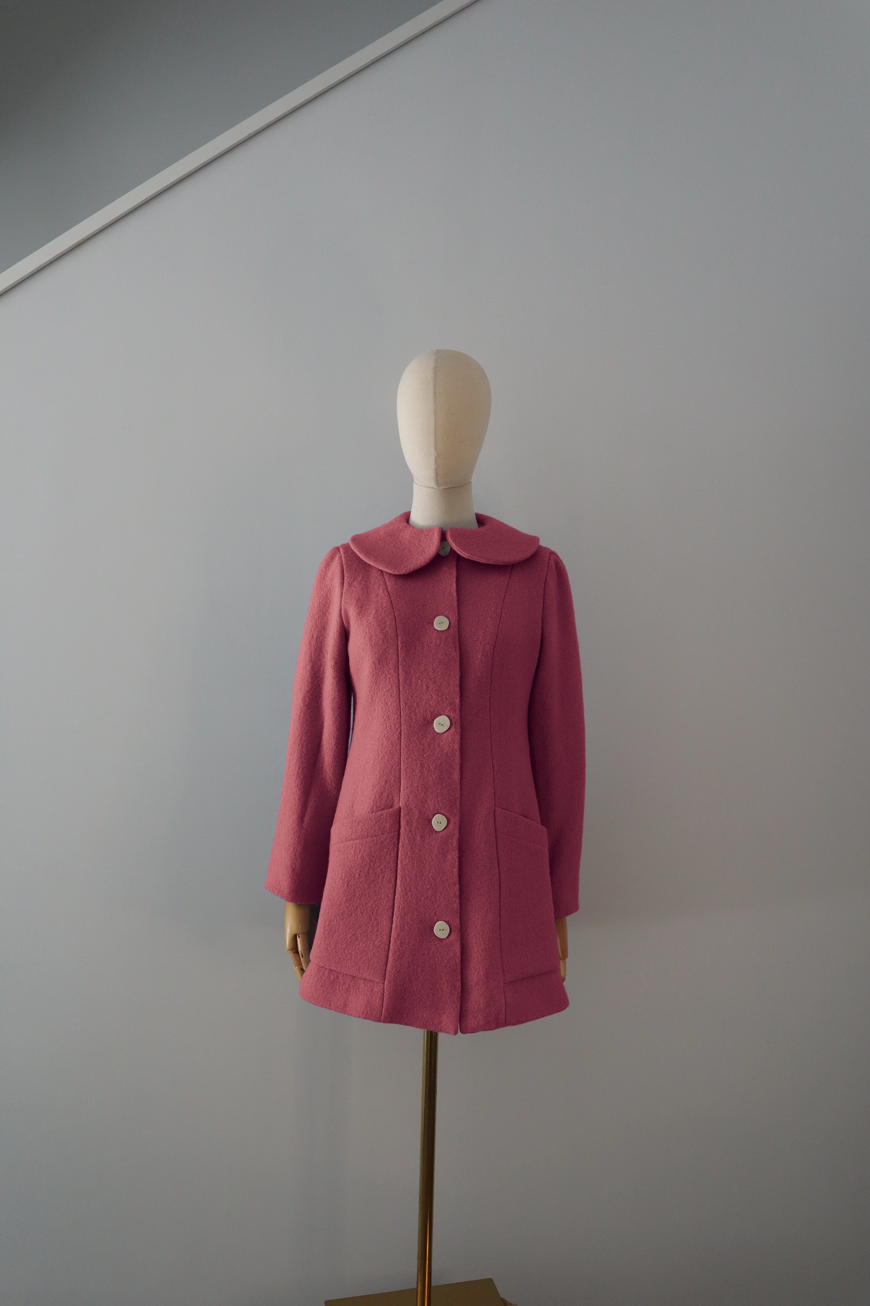 Abrigo Rosado Lana Calefactable Tiam