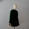 Abrigo Verde Botella Lana Calefactable Tiam Costado
