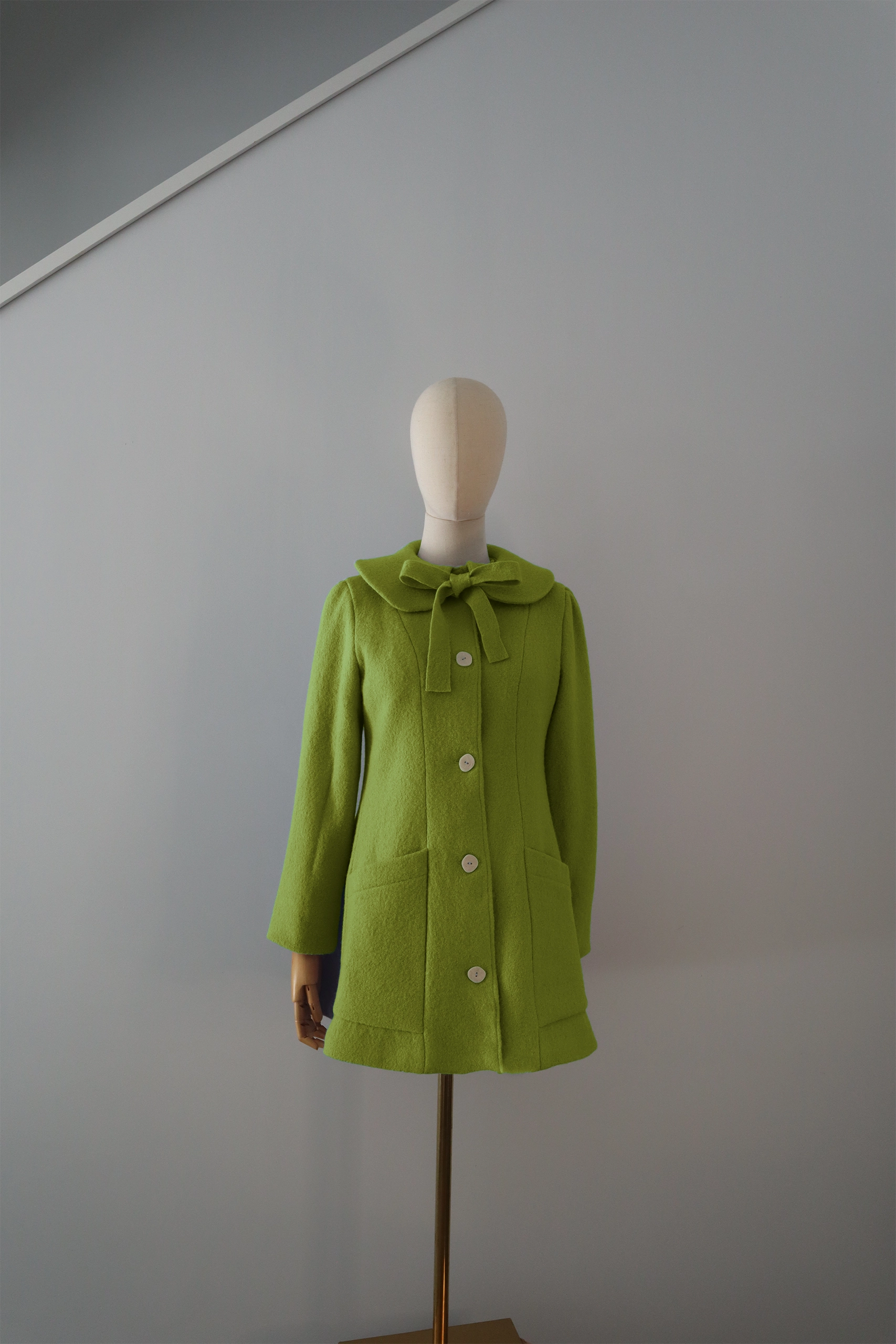 Abrigo Verde Oliva Lana Calefactable Tiam Lazo