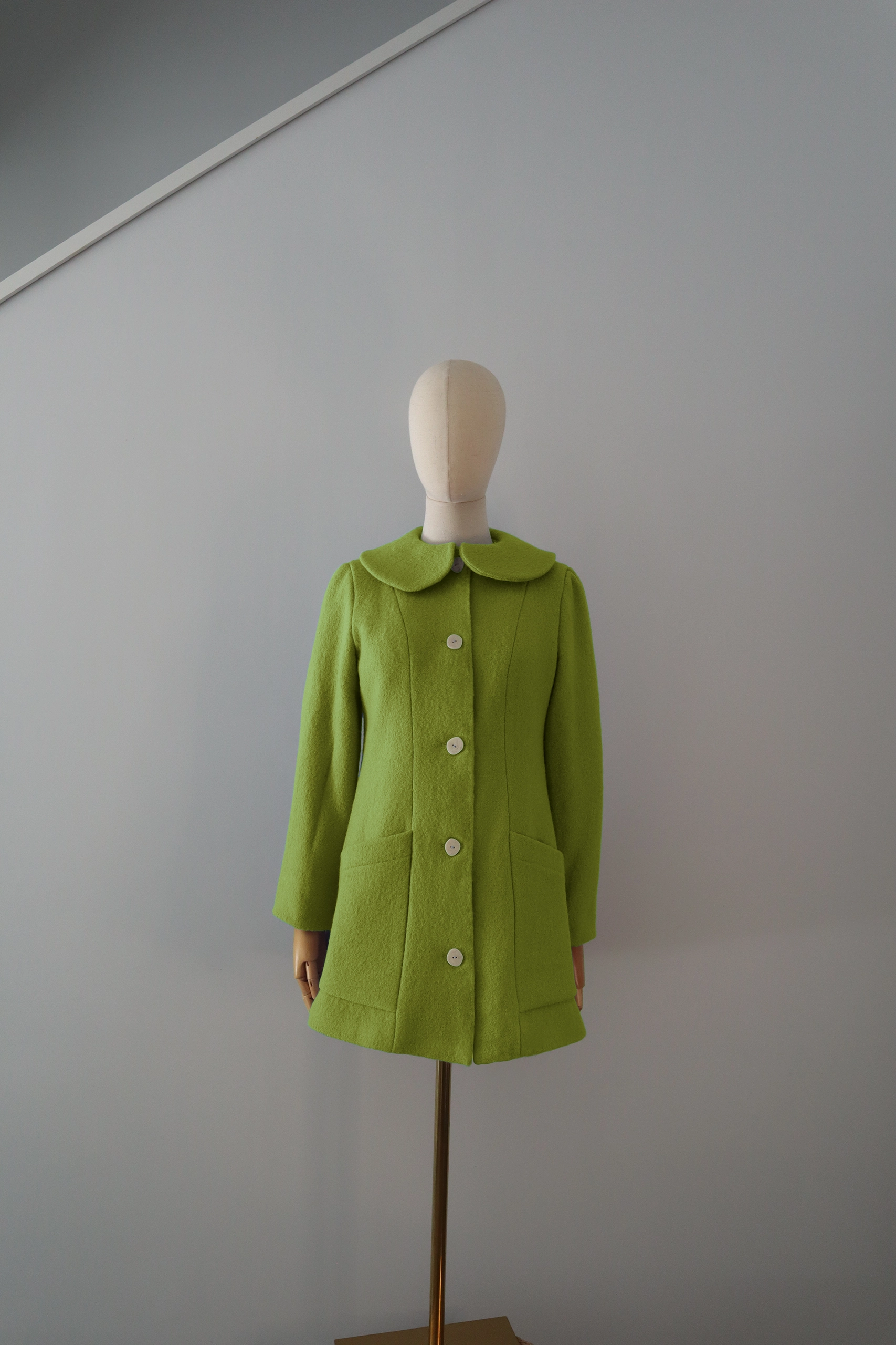 Abrigo Verde Oliva Lana Calefactable Tiam