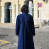 Abrigo Sisu azul marino espalda