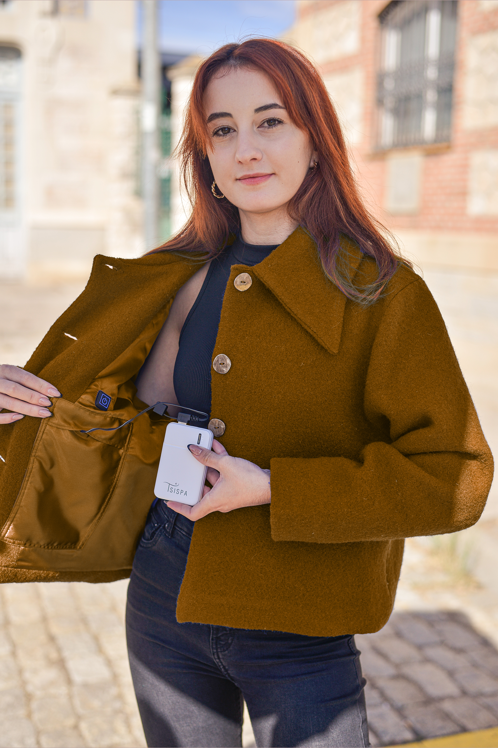 Abrigo Twiggy amarillo Maria bateria