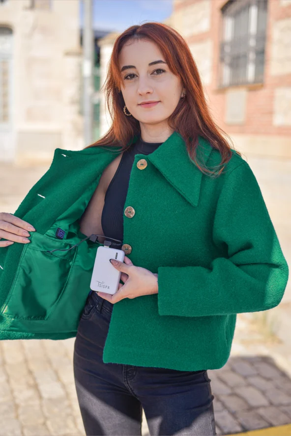 Abrigo Twiggy Verde Oscuro