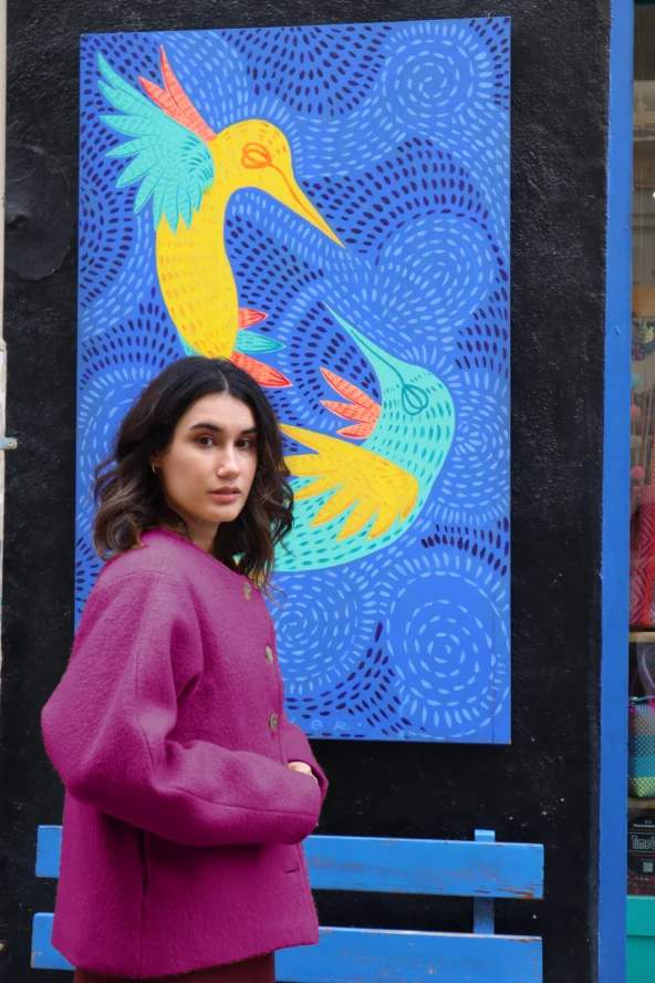 Abrigo Solene Fucsia