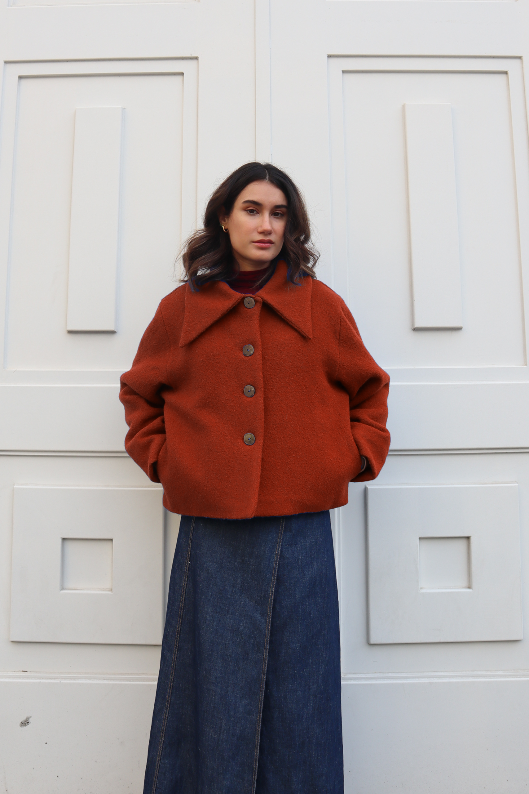 twiggy bolsillos naranja